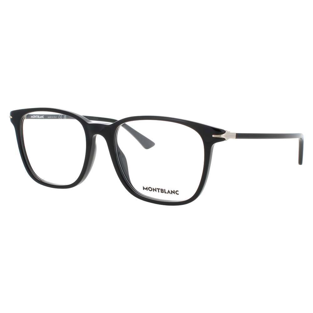 Mont Blanc MB0338O Eyeglasses Black Acetate Rectangle